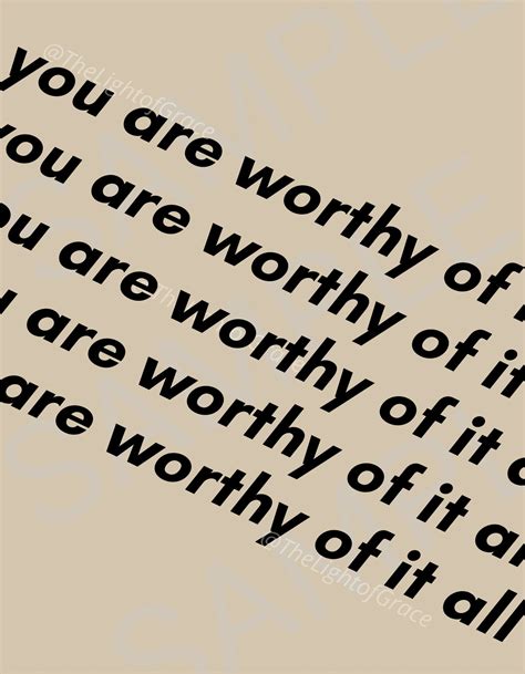 You Are Worthy Of It All Png Svg  Digital Bundle Christian Faith