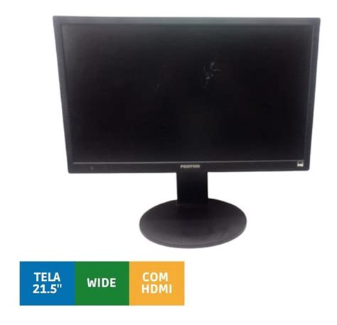 Monitor Positivo Led 22 Wide 22mp55pk Usado C Risco MercadoLivre