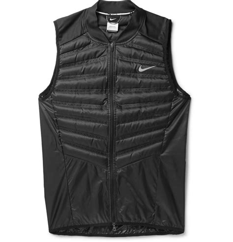 Lyst Nike Aeroloft Running Down Filled Quilted Gilet In Black For Men