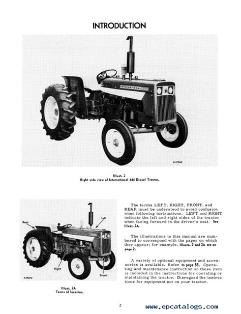 Case International 444 Tractor PDF Operator's Manual