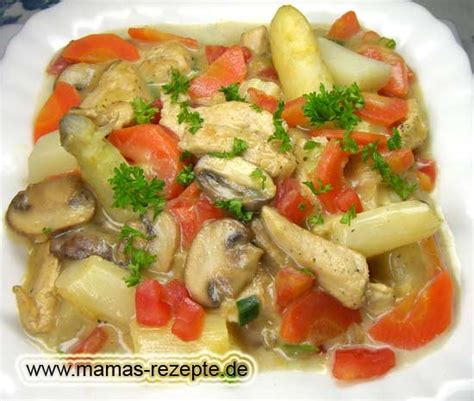 Spargel Hähnchen Pfanne Mamas Rezepte mit Bild und Kalorienangaben