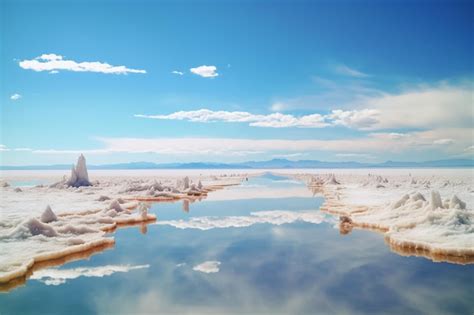 Premium Ai Image Salt Flats In The Salt Lake