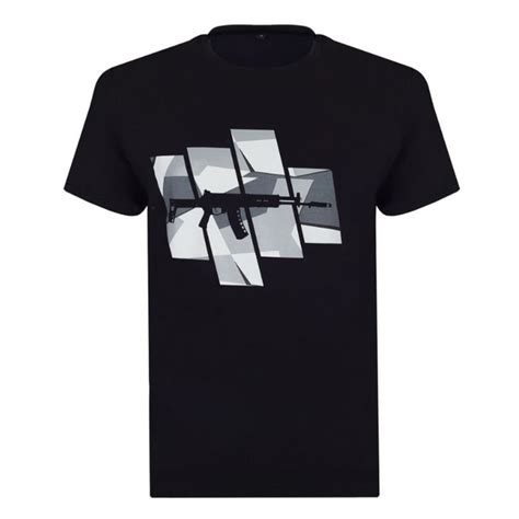 Футболка Калашников, размер 54, цвет черный, 92% хлопок 8% лайкра ...