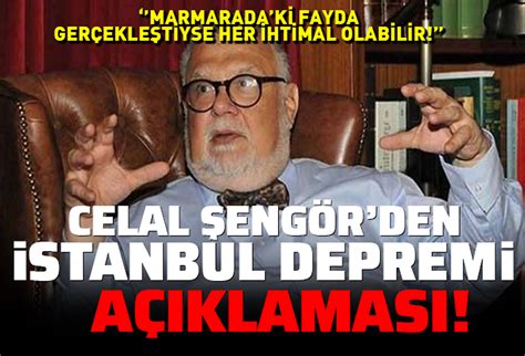 Prof Dr Celal Eng R Den Stanbul Depremi A Klamas Ayet Marmara