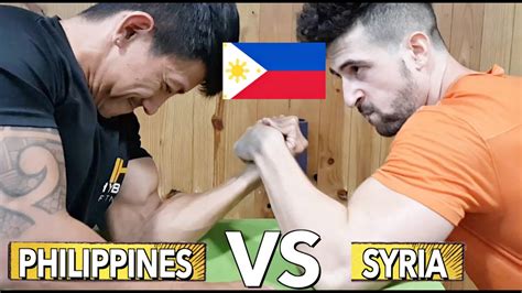 Philippines Vs Syria Bunong Braso 💪 Challenge 🇵🇭😂 Youtube