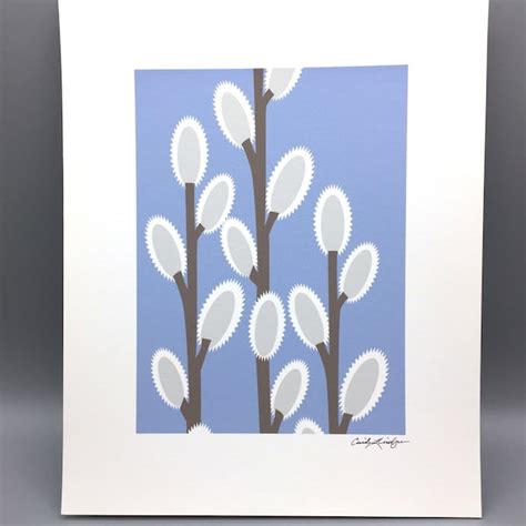Pussy Willow Art Etsy