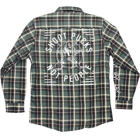 Puck Hcky Big Skate Hockey Flannel