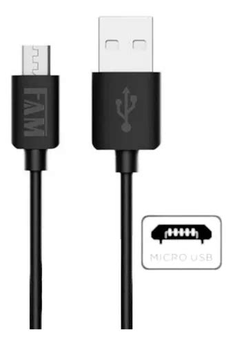 Cabo Turbo 2 4a 2 Metros Micro Usb V8 Carregar Celular Dados Cor Preto