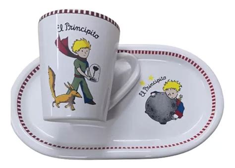 Taza Y Plato Gota Decorados A Mano El Principito Mercadolibre