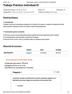 Examen Parcial Unidad Y Unidad Incoterms Examen Parcial