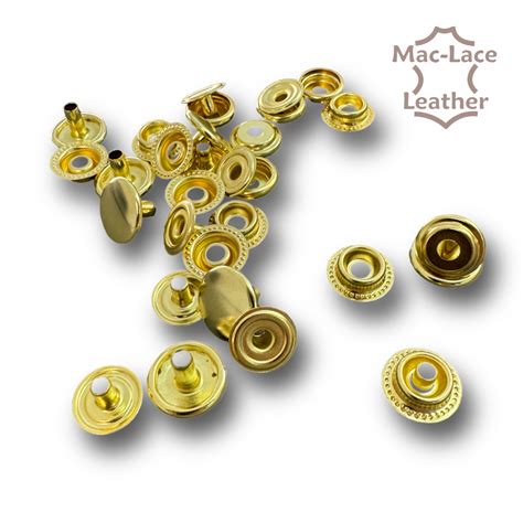 Regular Press Studs Brass Pack Of 10 Mac Lace Leather Buy Online