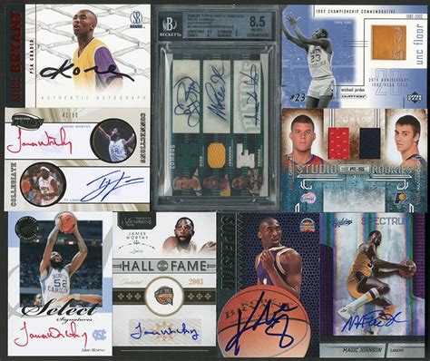 Modern Basketball Autograph And Game Used Memorabilia Collection With