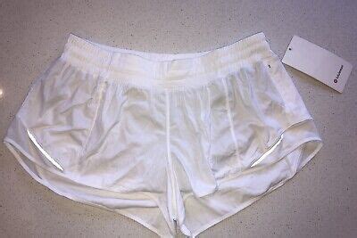 NEW NWT Lululemon Hotty Hot LR Short 2 5 Lined Women S Size 14 White EBay