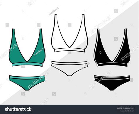 Lingerie Clipart Svg Printable Vector Illustration 库存矢量图免版税2193374567 Shutterstock