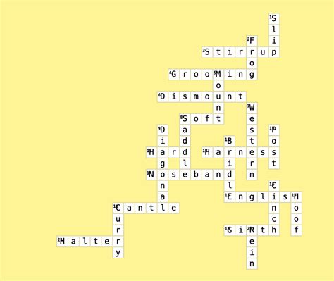Spring ’23 Crossword Puzzle Answers - The Midwest Equestrian