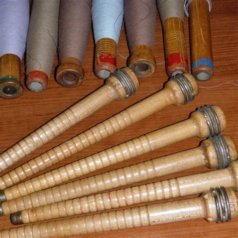 Vintage Industrial Thread Spools Bobbins Etsy