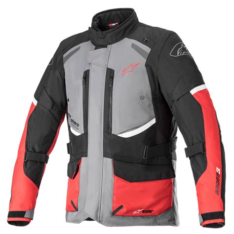 Alpinestars Andes V Drystar Motorcycle Jacket Red Ride Dry