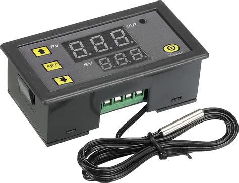 Sourcing Map 24V DC LED Digital Temperature Controller Thermostat Meter