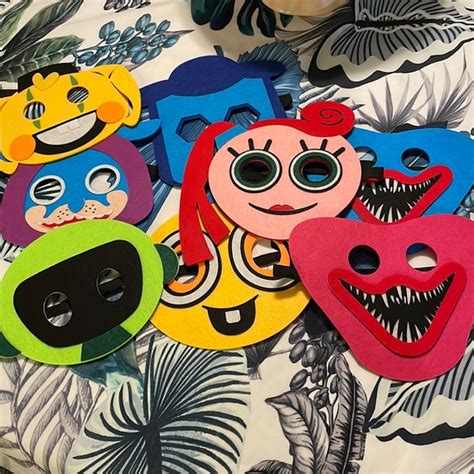 poppy playtime | Party Supplies | 8 Poppy Playtime Face Felt Masks With ...