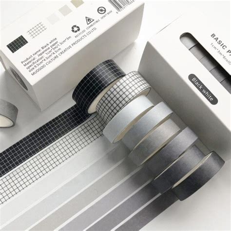 Декоративная Васи лента / washi tape, декоративный скотч, набор ...