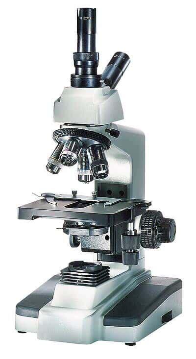 Cole Parmer Professional Compound Microscope Monocular Dual Head Semi Plan Objectives 220