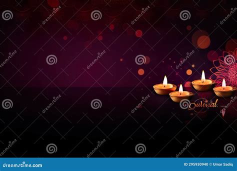 Deepavali Diya Lamp Background with Empty Space for Text Stock ...