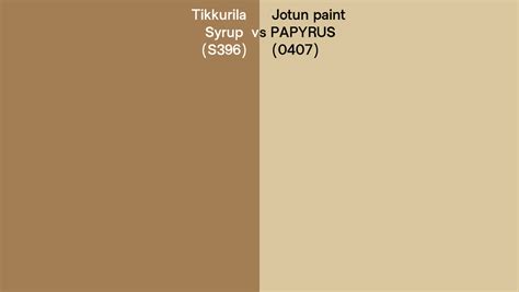 Tikkurila Syrup S Vs Jotun Paint Papyrus Side By Side