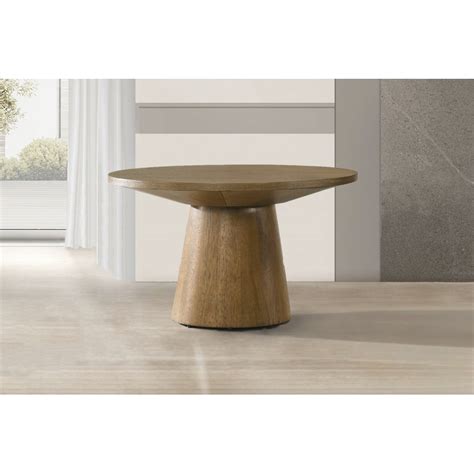 Latitude Run® Modern 29 In. Round Coffee Table With Pedestal Base, Made