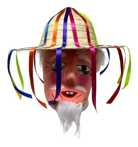 Sombrero Michoacan Danza Viejitos Liston Con Mascara MercadoLibre