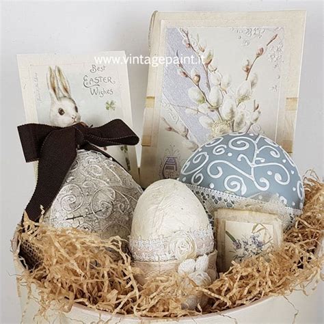 Uova Di Pasqua Fai Da Te In Stile Shabby Chic Con La Magica Vintage