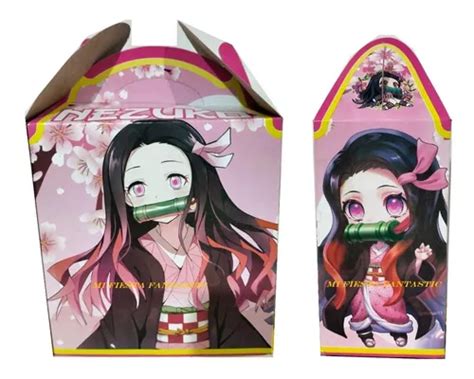 Princesa Nezuko Demon Sla Paq Dulceros Cajitas Bolo Feliz En Venta