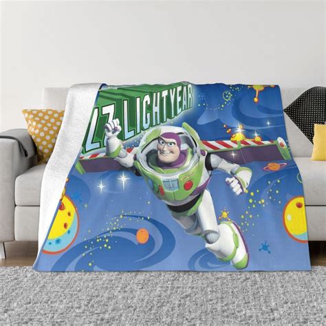 Buzz Lightyear Toy Story Fleece Throw Blanket For Couch Or Bed Plush