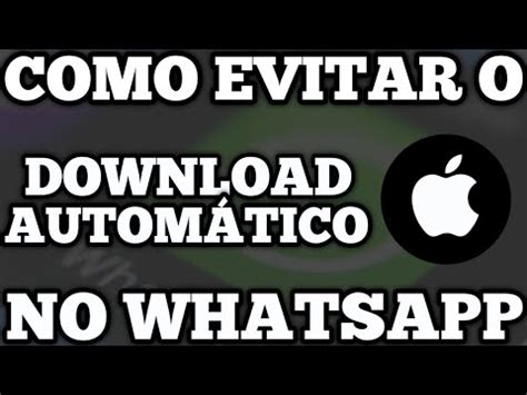 Como fazer para NÃO BAIXAR FOTOS AUTOMATICAMENTE no whatsapp IPHONE