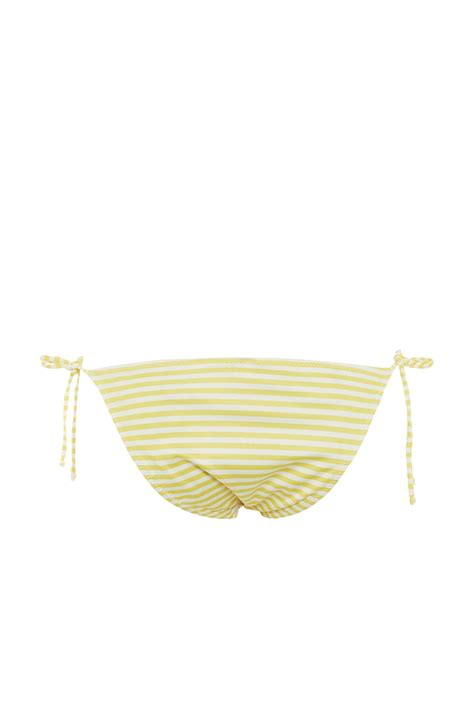 Trendyolmilla Çizgili Bağlamalı High Leg Bikini Altı TBESS BA Fiyatı Yorumları