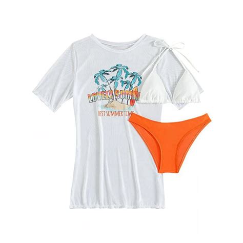 Conjunto De Bikini De Piezas Para Mujer Ropa De Playa Sexy De Color Liso Con