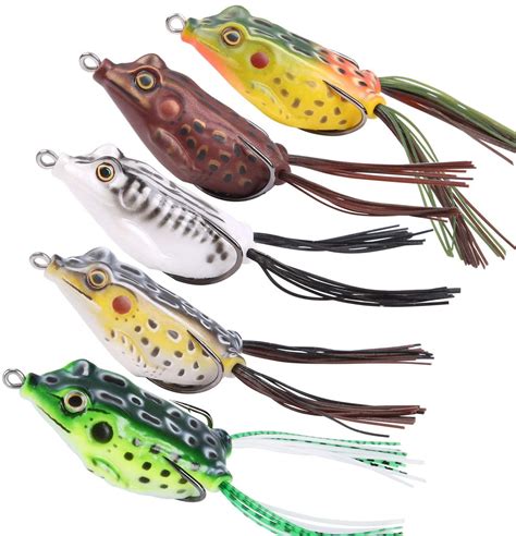 Sougayilang Pack Frog Fishing Lure Crankbait Topwater Fishing Bait