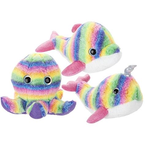 2 Tone Rainbow Plush Sea Life 10″ – Wholesale Uk