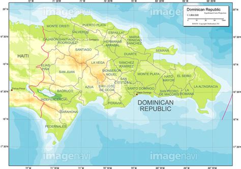 【国別図ドミニカ共和国地勢図】の画像素材19604930 地図素材ならイメージナビ