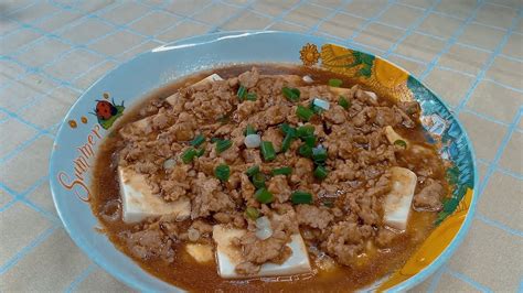 豆腐肉碎蒸蛋 Simple Steamed Tofu Recipe Youtube