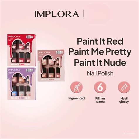 Ecer Implora Nail Polish Kutek Paint It Nude Ml