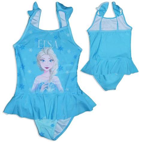 OFFICIAL LICENSED DISNEY Frozen Elsa Girls Swimming Costume Swimwear Bikini 18 99 PicClick UK