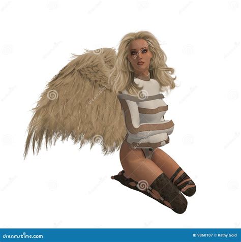 Blonde Rebel Angel Stock Illustration Illustration Of Spirit