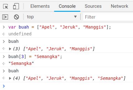 Belajar Javascript Memahami Struktur Data Array Pada Javascript