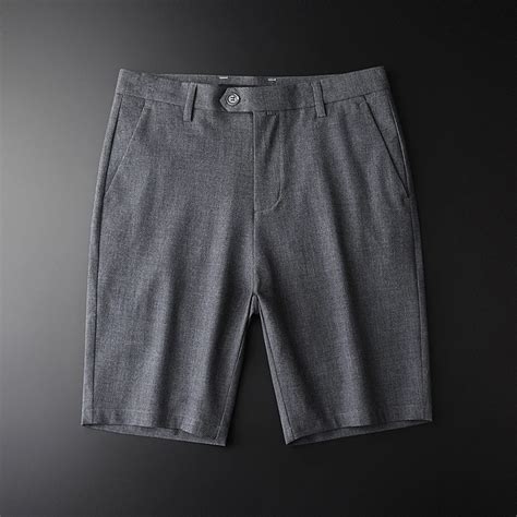 Minglu Soft Comfortable Grey Men Casual Short Hight Quality Summer Thin