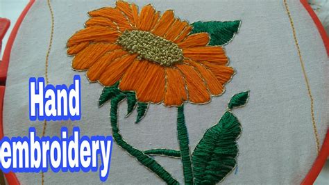 Sunflower Sunflower Stitch Hand Embroidery Design French Knot Hma039 Youtube