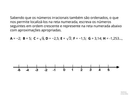 Jogo Da Reta Numerada E Números Irracionais Planos De Aula 9º Ano