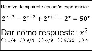 2589 Ejercicio resuelto sobre ecuación exponencial po Doovi