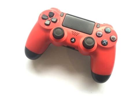 Ps Official Dual Shock Controller Red Ps Controller Baxtros