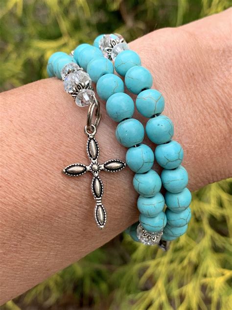 Rosary Wrap Bracelet Beaded Bracelets