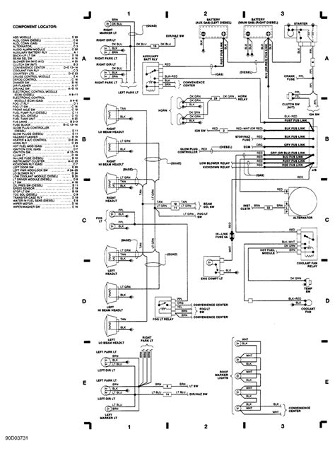 1991 Chevy Truck Instrument Cluster Wiring Diagram